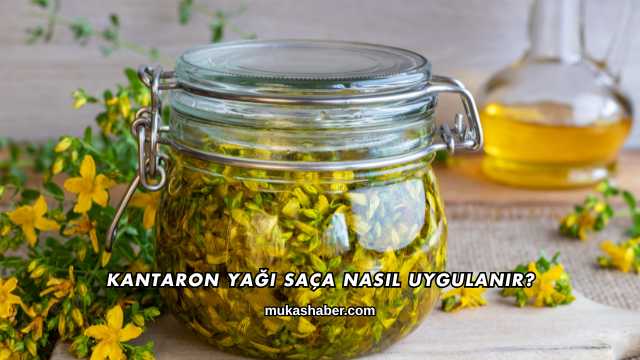 Kantaron Yağı Saça Nasıl Uygulanır?