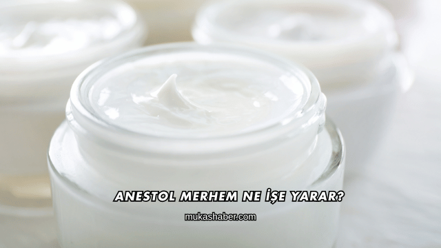 Anestol Merhem Ne İşe Yarar?