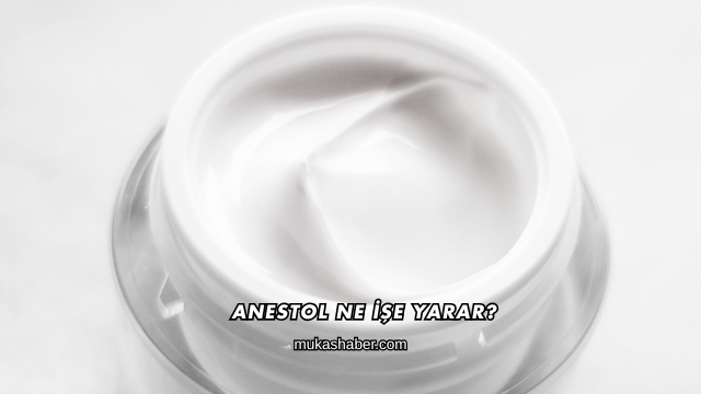 Anestol Ne İşe Yarar?