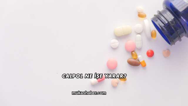 Calpol Ne İşe Yarar?