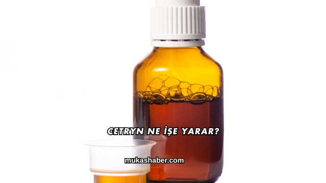 Cetryn Ne İşe Yarar?