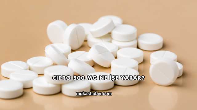 Cipro 500 Mg Ne İşe Yarar?