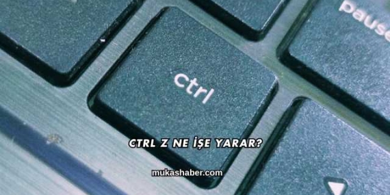 Ctrl Z Ne İşe Yarar?