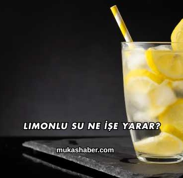 Limonlu Su Ne İşe Yarar?