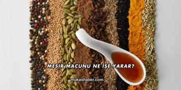 Mesir Macunu Ne İşe Yarar?