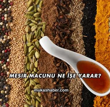 Mesir Macunu Ne İşe Yarar?