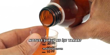 Notuss Şurup Ne İşe Yarar?