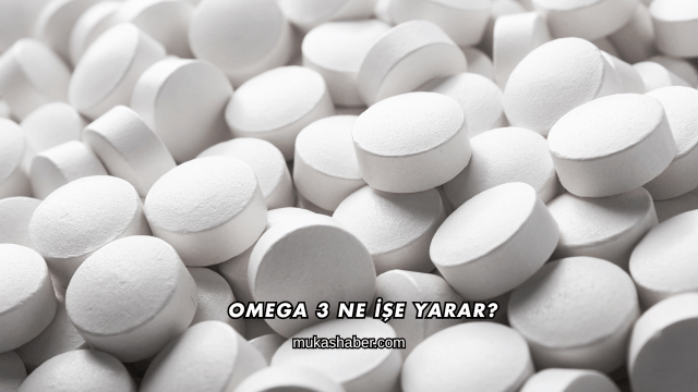Omega 3 Ne İşe Yarar?