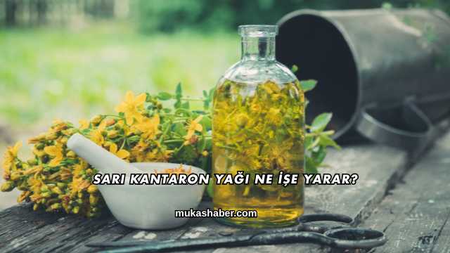 Sarı Kantaron Yağı Ne İşe Yarar?