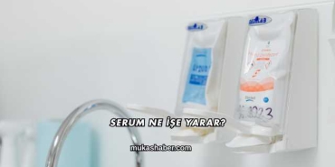 Serum Ne İşe Yarar?