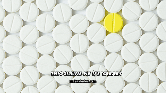 Thiocilline Ne İşe Yarar?