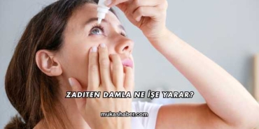 Zaditen Damla Ne İşe Yarar?