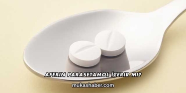 Aferin Parasetamol İçerir mi?