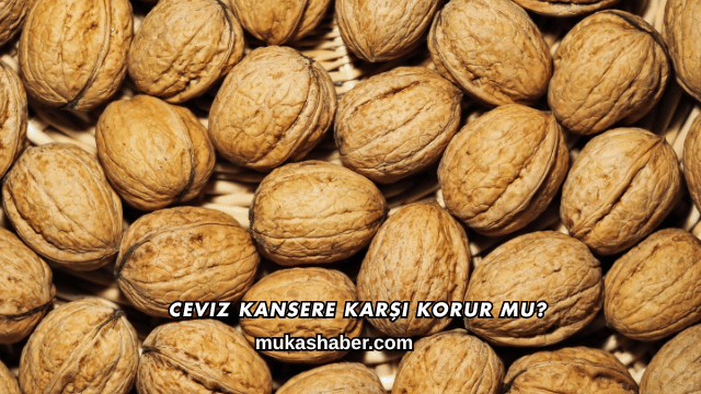 Ceviz Kansere Karşı Korur mu?